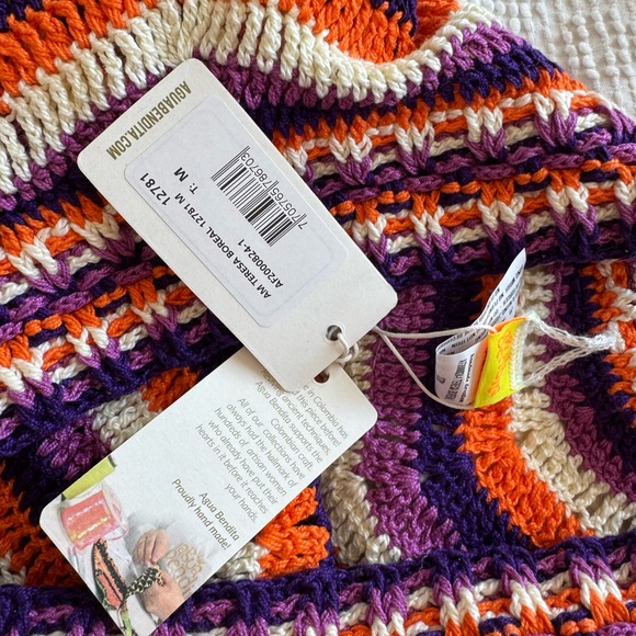 Agua Bendita Teresa Crochet Skirt - 100% Cotton - NWT - Picture 7 of 10